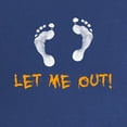 thumbnail image 2 of CafePress - Footprints Let Me Out Maternity Dark T Shirt - Maternity Dark T-Shirt, 2 of 3