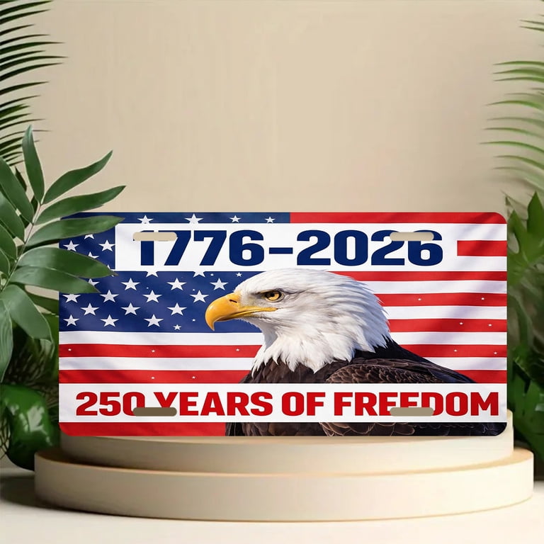 USA 250th Anniversary License Plate, 1776-2026 Patriotic License