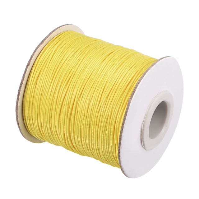 Unique Bargains Beading Thread Bracelet Weave Bead Craft Cord 0.5mm 159M/Roll (173-Yards) Decorative String, Yellow