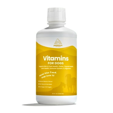 Liquid Multivitamin for Dogs with Probiotics, Ideal for Small & Large Breeds, Easy to Mix Dog Vitamins and Supplements Liquid Form, Made in USA, 32 oz