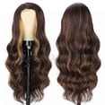 thumbnail image 3 of Long Wavy Wigs for Women Long Curly Wig Lace Front Wigs Synthetic Wigs Side Part Full Wigs Natural Looking Hair Replacement A3, 3 of 5
