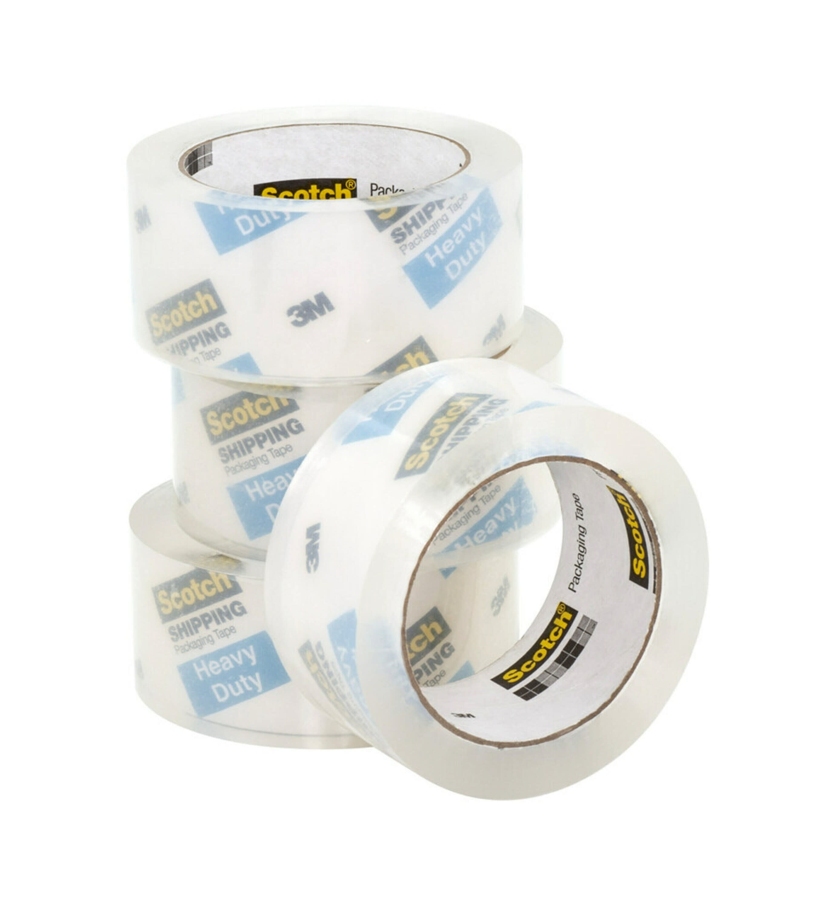 Scotch Packaging Tape Heavy Duty Shipping, Clear, 1.88 in. x 54.6 yd, 6 Rolls, Size: 1.88 x 1000