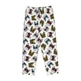 thumbnail image 4 of Naloa Bulldog Sunglasses Face Print Women’s Ultra-Soft Comfy Pajama Lounge Pants with Pockets & Drawstring, 4 of 8