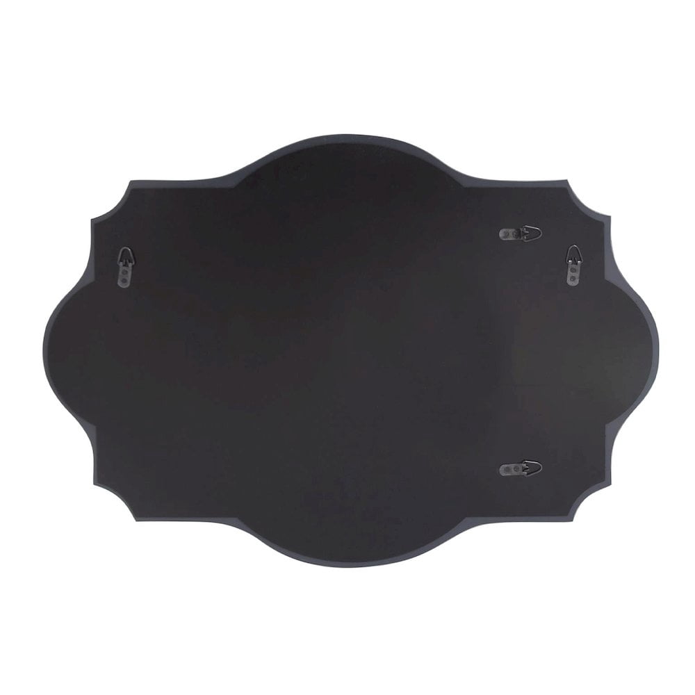 Tyler Dillon Rectangular Frameless Beveled Wall Mirror with Scalloped Edges 32"H x 24"W