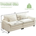 thumbnail image 4 of IPKIG Loveseat Sofa Comfy Cloud Couch for Living Room with Pillows, Modern Chenille Sofa Sleeper Deep Couches(Cream White, 2-Seat), 4 of 9