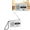 thumbnail image 3 of Radio De Bolsillo Portátil AM , Los Mejores Accesorios, Fácil De Usar, Radio De Transistores AM Gris Plateado De Larga Duración Con Conector Para Auriculares Para El Hogar, 3 of 7