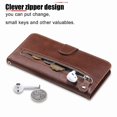 thumbnail image 2 of Estuche de Cuero PU con Cierre para Realme 12 Plus , Funda Protectora con Billetera y Correa, 2 of 6