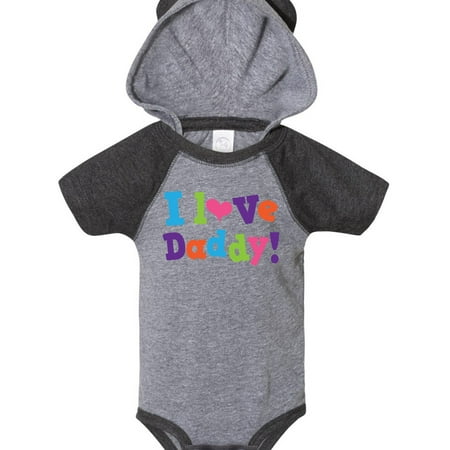 

Inktastic I Love Daddy Girls Gift Baby Girl Bodysuit