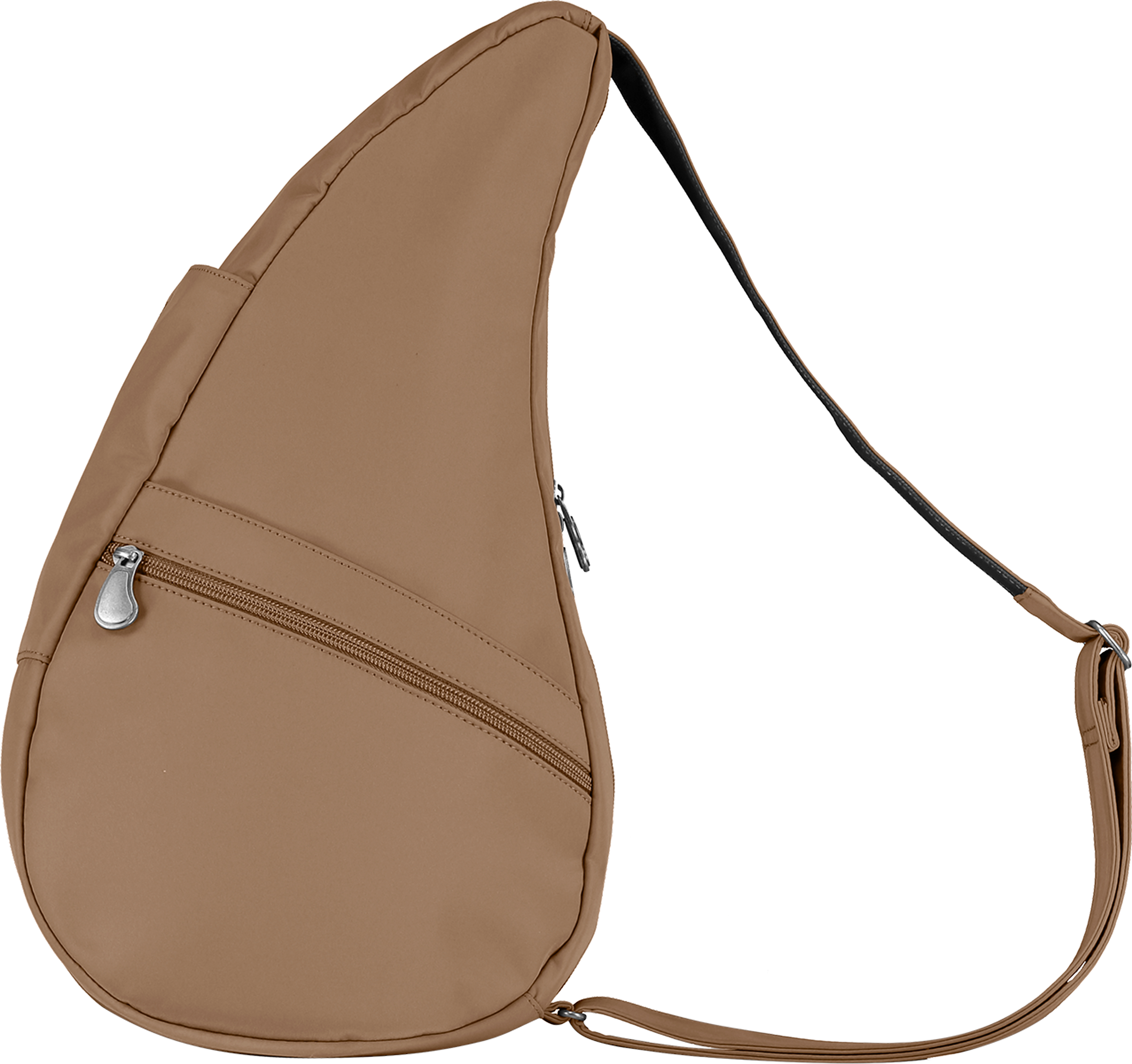 AmeriBag 15" Microfiber Crossbody Sling Healthy Back Bag (Taupe)