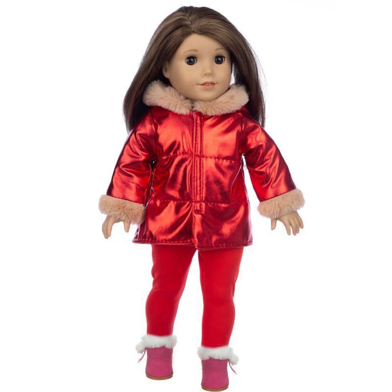 Herrnalise Girls 18 inch Fashion Doll Set Fashion Dress Up Doll with Hair for Styling, Clothes