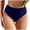 Navy, variant on Zhden Bikini&nbsp;Bottoms for Women High Cut Swimwear High Waisted Bikini Bottom Bikini Thong Bottom（Green,XL）