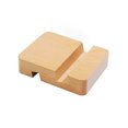 thumbnail image 1 of Dual Slots Mobile Phone Holder Home Office Desktop Non-slip Universal Wooden Cell Phone Stand, 1 of 9
