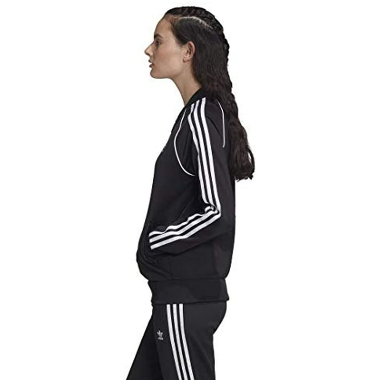 adidas Originals Women s Super Women Track Top Black White 2XS Walmart