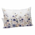 thumbnail image 2 of Purple Spring Floral Pillow Covers Queen, Elegant Pastoral Flowers Watercolor Soft Brushed Microfiber Breathable Throw Pillow Covers, Pillowcase with Zipper for Couch Sofa Bedroom Living Room 20"x30", 2 of 9