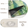 thumbnail image 6 of Monstera Leaves Round Area Rug 3.3Ft Washable Circle Rugs for Dining Room Table, Green Yellow Botanical Palm Leaf Summer Beige Non-Slip Carpet Floor Mats Indoor Outdoor Carpet Runner Home Decor, 6 of 8
