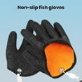 thumbnail image 3 of 1 Pair Fish Catching Gloves with Release Carabiner High Strength Anti-Slip Puncture Proof Fishing Gloves Fishing Accessories, 3 of 6