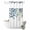 Blue, Teal, variant on No Hook Shower Curtain, Blue Teal Botanical Shower Curtains for Bathroom with See Through Top Window, Weeping Fall Eucalyptus Leaves Waterproof & Washable Bath Curtain Stall 48"x72"