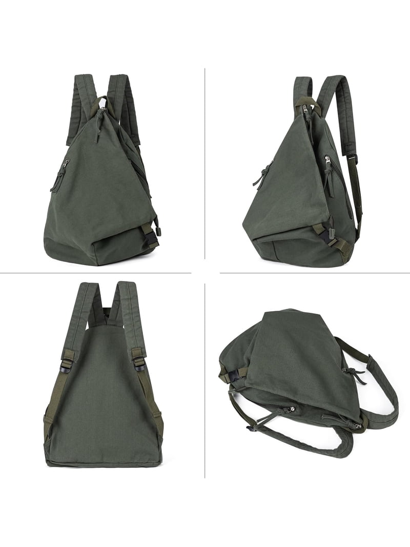 Canvas Vintage Backpack Women display picture 1