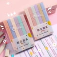 thumbnail image 1 of YAOMOBB Soft Nib Highlighter Pastel Highlighters Set Soft Nib Fluorescent Colors Square Barrel Student Stationery, 1 of 5