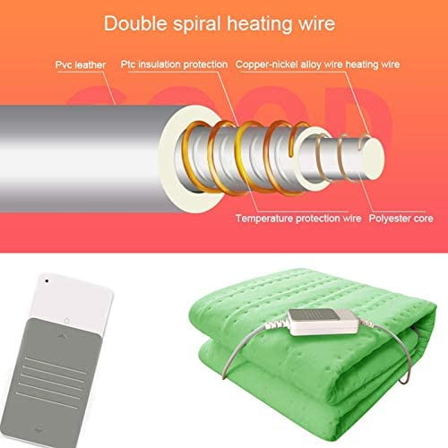 Electric Blanket Electric Heated Blanket Waterproof Electric Blankets with 3 Gears Thermostat Electric Heating Blanket Automatic Protection 150x75cm Gray Walmart