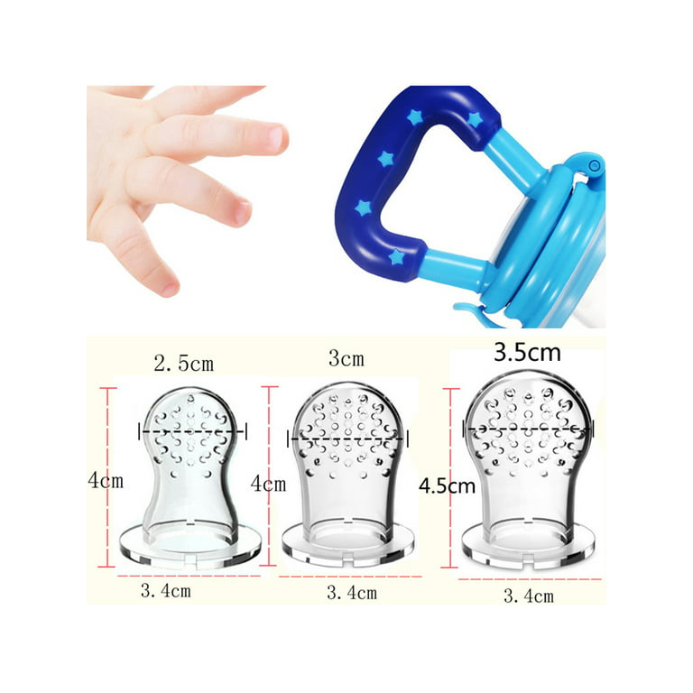 Baby Fruit Feeder Weaning Dummies Set Include 3 Pcs Food Feeder Pacifiers  With Pacifier Clips Teething Dummy Compatible Babies Infant Toddlers