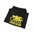 thumbnail image 4 of Never Forget Elephant Hoodie Black Label Skate Board Sweatshirt Yellow - L / Black, 4 of 7