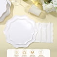 thumbnail image 3 of Suministros de fiesta Ziliny, 350 unidades, desechables, blancos, para 50 invitados, 3 of 6