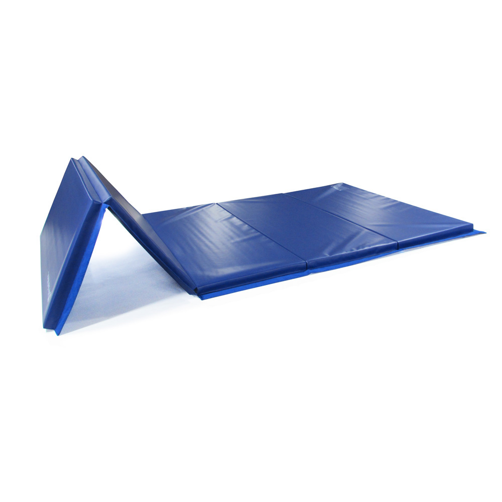We Sell Mats 5' x 10' Folding Gymnastics Tumbling Mat, Blue, 2.0inch