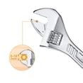 thumbnail image 4 of Carbon Steel Adjustable Wrench Set | Set Of 3 - Heavy Duty Tools For Mechanics & Diy Enthusiasts | Includes 6-Inch, 8-Inch & 10-Inch Sizes, Rust-Resistant, Hand Tool Kit | Professional, 4 of 5