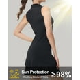thumbnail image 6 of Tennis Dress for Women Golf Outfits with Shorts and Pockets Sleeveless Active Exercise Athletic Dresses for Women Black L, 6 of 8