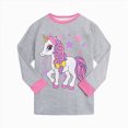 thumbnail image 4 of TOWED22 Toddler Baby Girl Boy Clothing Set 2 Piece Long Sleeve Graphic T Shirt and Pull on Pants Soft Cotton Print Fall Winter Outfits Clothes(Light Pink,3-4 Y), 4 of 5