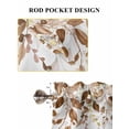thumbnail image 7 of Brown Eucalyptus Leaves Living Room Curtains 72 Inches length, Farmhouse Botanical Watercolor Window Treatment Curtain Drapes, Light Filtering Drapes for Bedroom Laundry Room, 52"x72", 2 Panels, 7 of 7