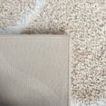 thumbnail image 5 of SAFAVIEH Tahoe Thelma Quatrefoil Shag Runner, 2' x 9', Beige/White, 5 of 8