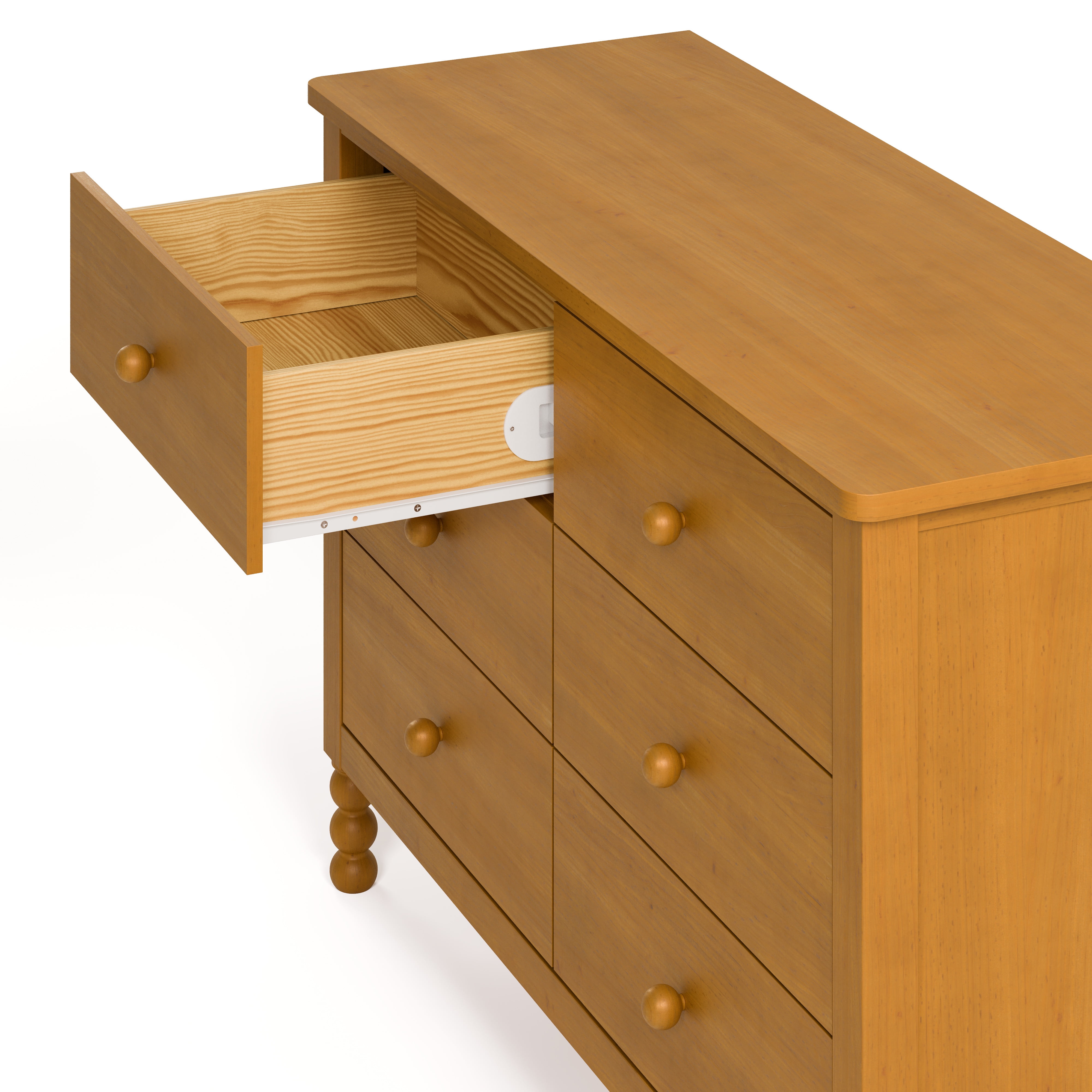 Art of Nursery by Storkcraft Rio 6 Drawer Nursery Dresser, Almond