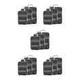 thumbnail image 3 of relayinert 1/2/3/5 3pack/lot Waterproof And Durable Storage Cubes - Enjoy On Trips No Loose Thread Black 5PCS, 3 of 6