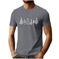 thumbnail image 2 of DayScoop Mens Short Sleeve T-Shirts Casual T Shirt Summer Christmas Print Sports Fashion Round Neck Top Shirts, 2 of 5