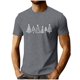 thumbnail image 2 of Tops para hombre, blusas y camisas de cuello redondo y manga corta para hombre, camisetas deportivas informales con estampado navideño a la moda para hombre, blusas de cuello redondo y manga corta, bl, 2 of 5