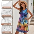 thumbnail image 6 of KUIFORTI Galaxy Matching Couples Outfits Fashionable Beach Vacation Clothes for Women Loose Cut 4-Way Stretch Fit for Honeymoon Trip Soft and Comfortable Palm Tree, 6 of 7