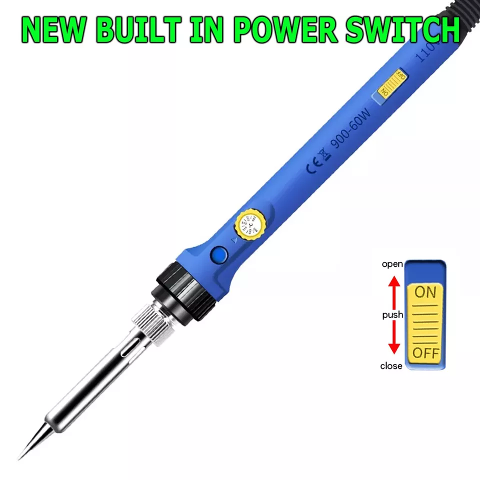 CIRCLE- Soldering Iron Kit, 60W Adjustable Temperature Solder Sucker Wire Welding Tool