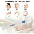 thumbnail image 6 of GIXUSIL 10 Speeds USB Wired Powerful Handheld Wand Massager with Strong Vibration, Personal Therapy Massager White, 6 of 7