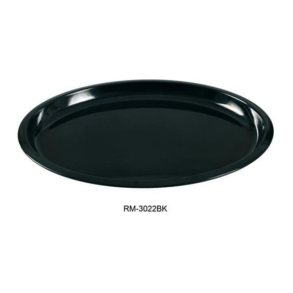 Yanco RM-3022BK Rome Turkey Platter, Black - Pack of 6