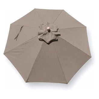 brown.round patio.umbrella.lowes 810 Aok Garden 10Ft LED Round Patio Umbrella with Large Canopy Outdoor Table  Umbrella for Garden deck and pool Orange in the Patio Umbrellas department  at Lowes.com