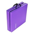thumbnail image 6 of BalanceFrom 6 Ft. x 2 Ft. x 2 In. Three Fold Folding Exercise Mat with Carrying Handles for MMA, Gymnastics and Home Gym, Purple, 6 of 6