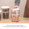 thumbnail image 4 of Contenedor De Almacenamiento De Alimentos Ajustable, Tarro Sellado, Contenedor De Sellado Plegable, Garget De Cocina, Caja De Refrigerador, Transparente Methold HA022544-00, 4 of 7