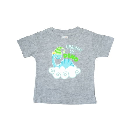 

Inktastic Gramps Lil Dino with Cute Blue Baby Dinosaur Gift Baby Boy or Baby Girl T-Shirt
