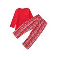 thumbnail image 3 of Ropa de dormir para padres e hijos con blusas a rayas y pantalones de casa a cuadros Nituyy YX0928-QZ14930C5, 3 of 7