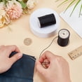 1 Set Round Waxed Polyester Thread String Micro Macrame Cord for ...