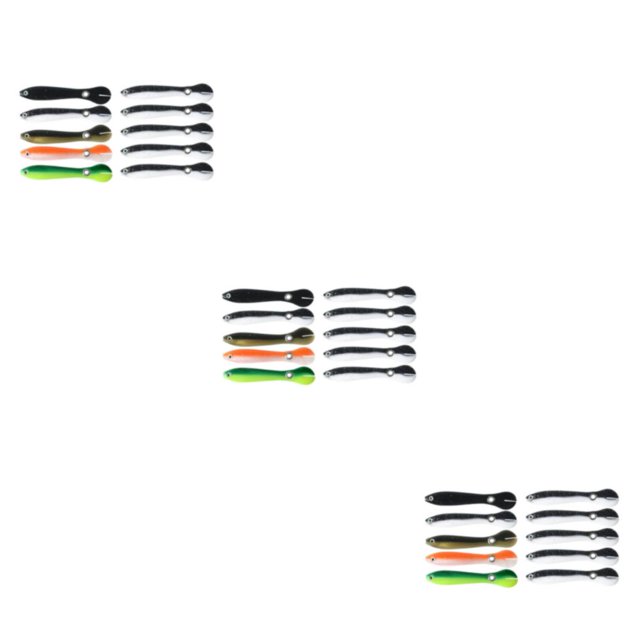 Cebo biónico Señuelos artificiales Toystoory Río Multipropósito Color brillante Negro