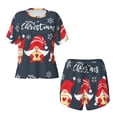 thumbnail image 4 of Lsque Three Cute Christmas Gnomes Women's Short-Sleeved Pajama Set - 2 Piece Soft and Lightweight Sleepwear Set-4X-Large, 4 of 9