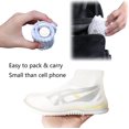 thumbnail image 4 of Funda impermeable para botas de lluvia, cubierta de zapatos con suela gruesa de doble suela, protectores para zapatos Feliz Sencillez, 4 of 5